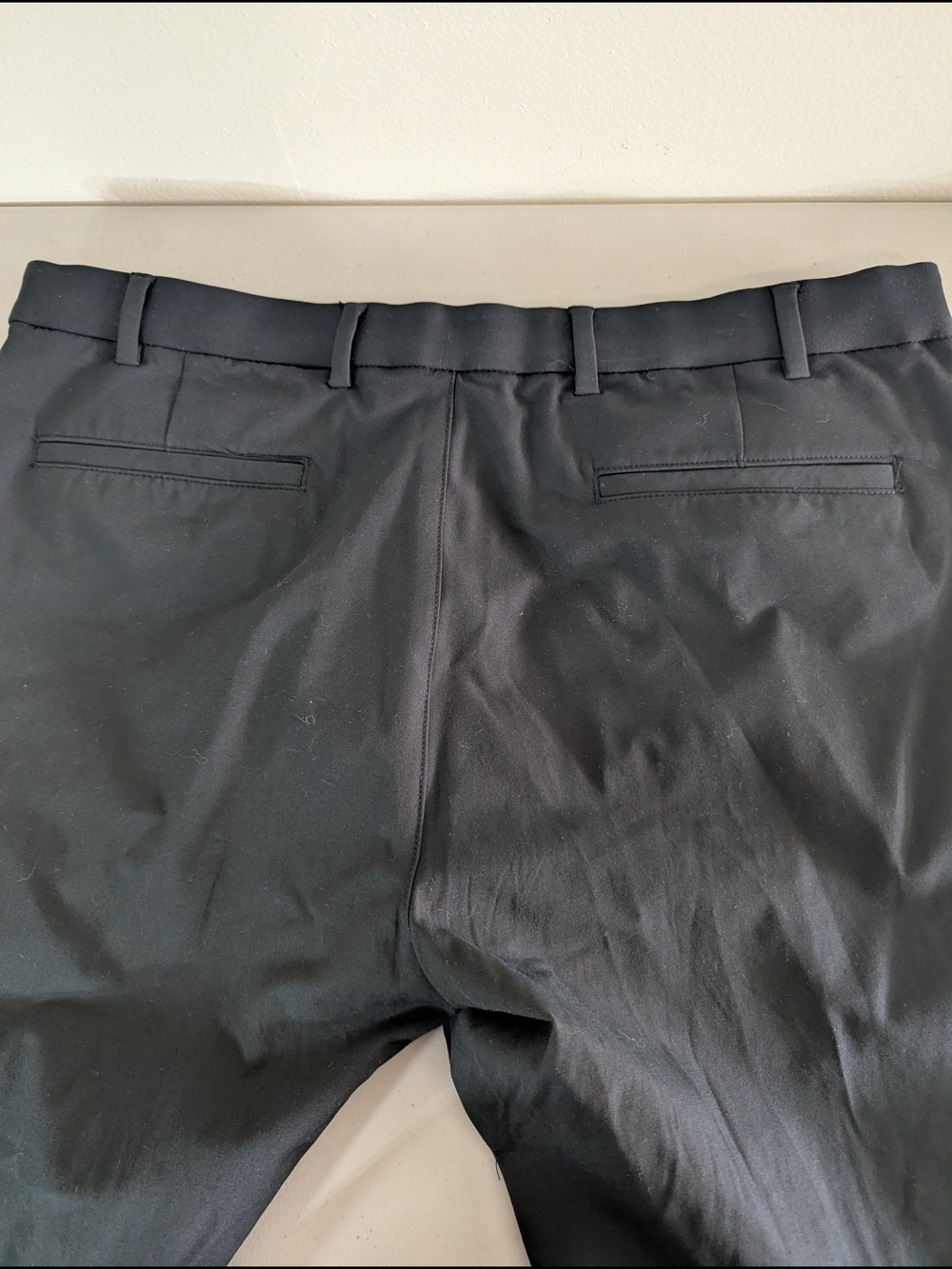 Lauren Ralph Lauren Black Dress Pants 36x27.5 Slim Stretch Classic Trousers - Picture 5 of 6